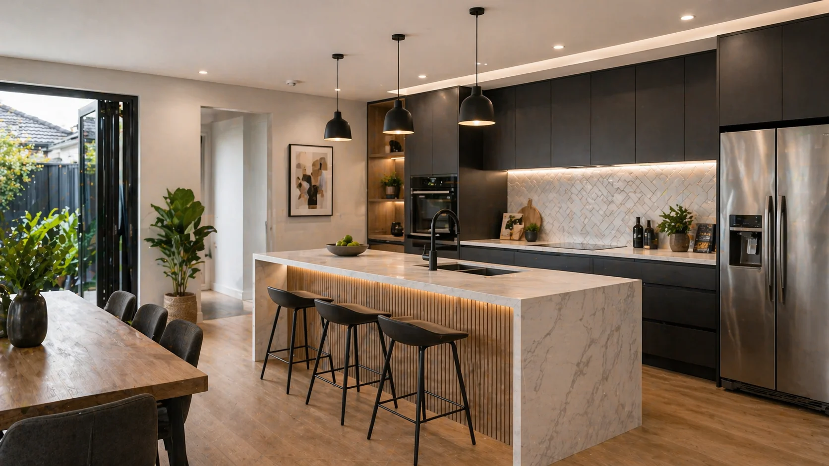 Modern kitchen renovation by home renovation contractors in Geelong